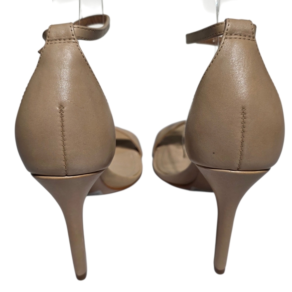 NWOT SCHUTZ CADEY LEE LEATHER NUDE HEELS SZ 6 - Picture 5 of 11